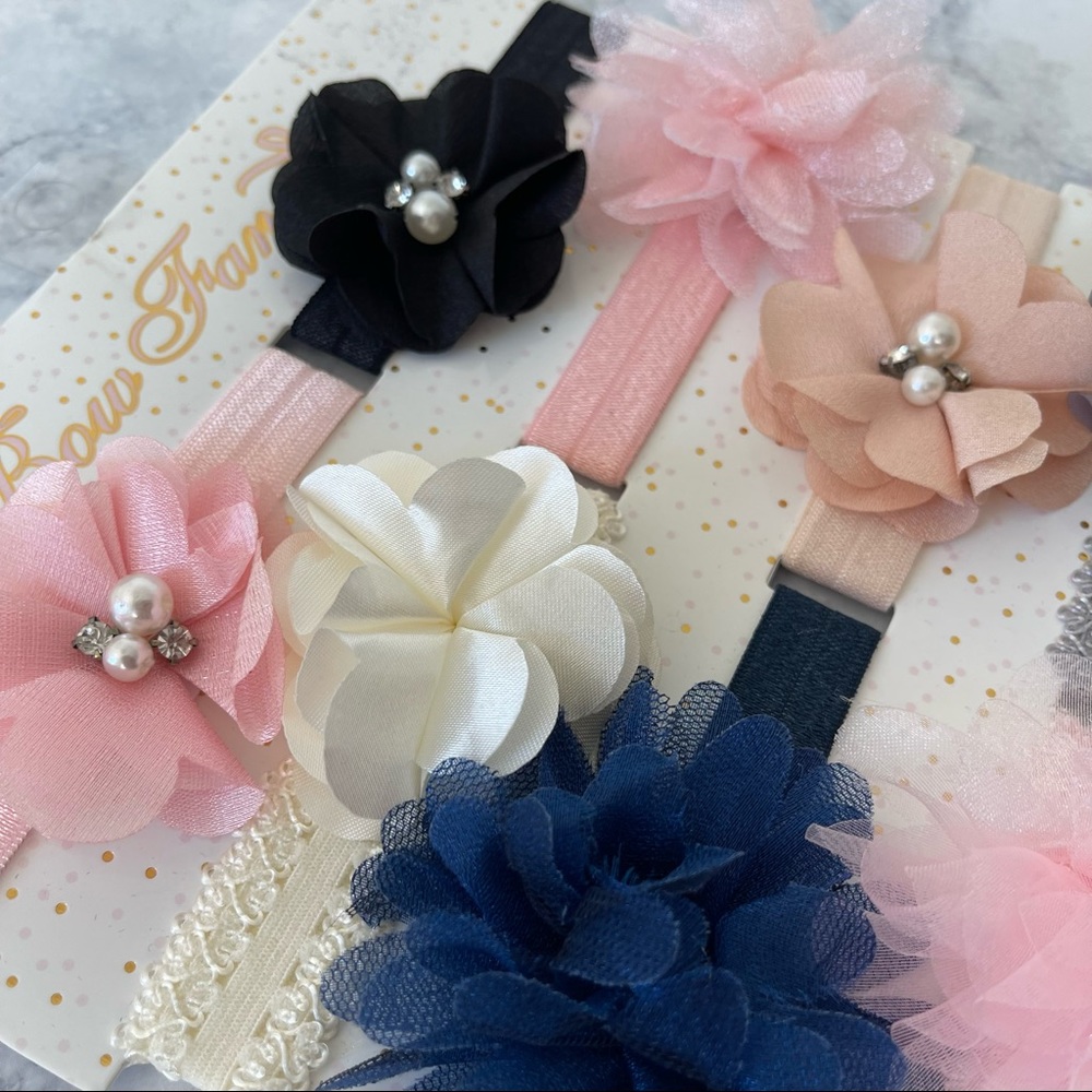 NEW! Set of 10 baby toddler hair headband bows accessories - Picture 4 of 4